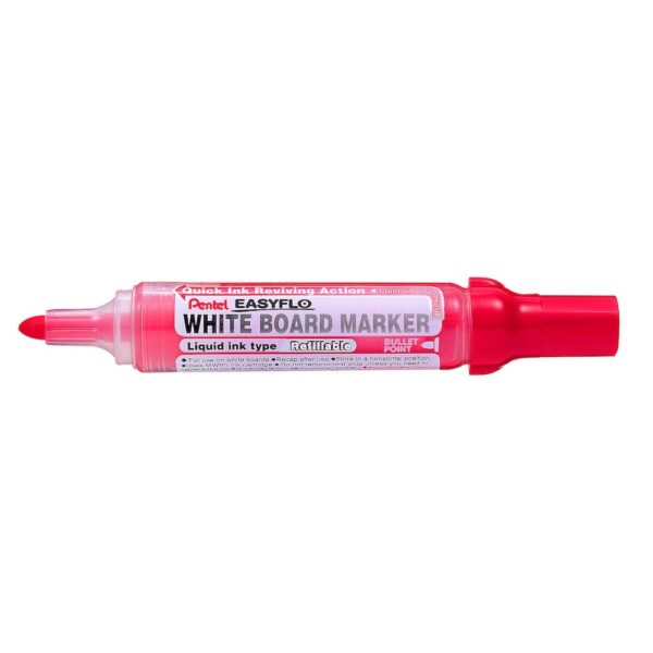 Tablamarker 2mm kerek utantoltheto PENTEL EASYFLO piros i92521