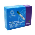 Táblamarker 3mm, mágneses, táblatörlővel multifunkciós Bluering® zöld - Image 2