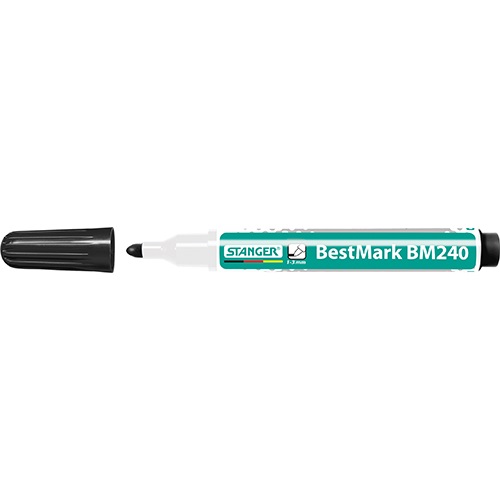 Táblamarker Stanger BM240 kerek 1-3 mm fekete 1 Táblamarker Stanger BM240 kerek 1-3 mm fekete