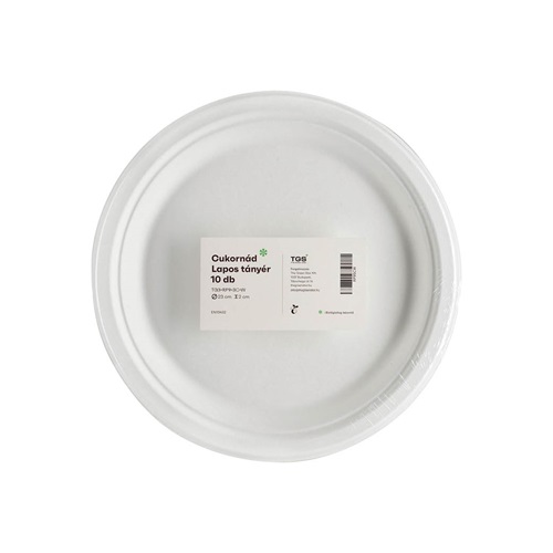 Tányér nádcukor 23 cm 10 db/csomag 2 Tányér nádcukor 23 cm 10 db/csomag - Image 2
