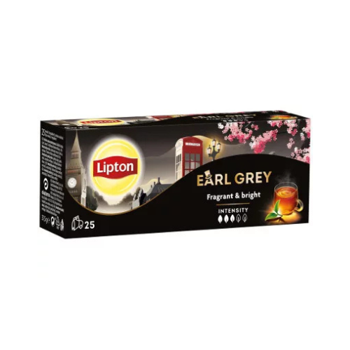 Tea Lipton Earl Grey 50x1,5g fekete 4 Tea Lipton Earl Grey 50x1,5g fekete - Image 4