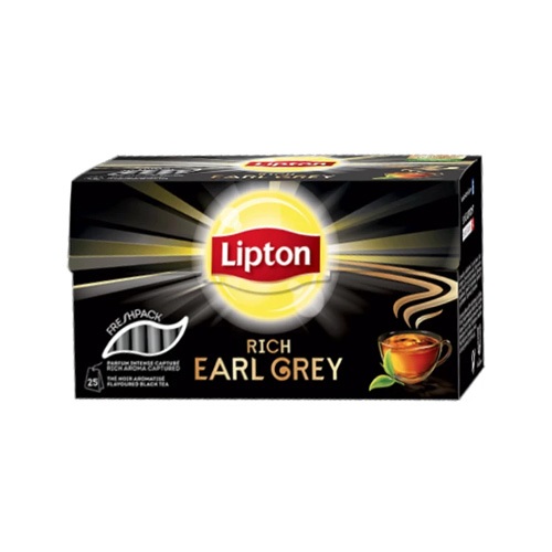Tea Lipton Earl Grey 50x1,5g fekete 1 Tea Lipton Earl Grey 50x1,5g fekete