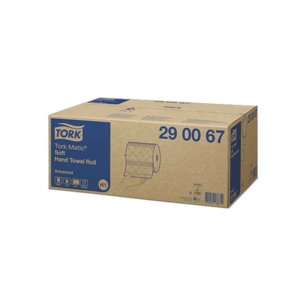 Kéztörlő 2 rétegű tekercses átmérő: 19 cm 150 m/600 lap/tekercs 6 tekercs/karton Advanced H1 Matic Sof Tork_290067 fehér 2 Kéztörlő 2 rétegű tekercses átmérő: 19 cm 150 m/600 lap/tekercs 6 tekercs/karton Advanced H1 Matic Sof Tork_290067 fehér - Image 2