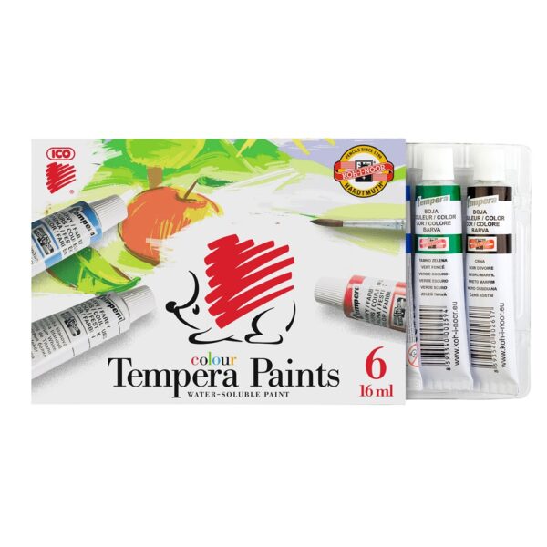 Tempera szines 6x16ml Suni Ico 6 klf szin i209771