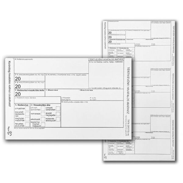 Tertiveveny szilikonos ragasztocsikkal 7976 2013 SZNY hivatalos iratokhoz 2000 db doboz i15221