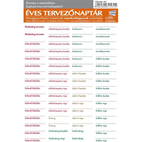 Tervezőtáblahoz matrica szett Stiefel marketingeseknek 1 Tervezőtáblahoz matrica szett Stiefel marketingeseknek