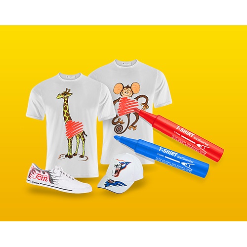 Textilmarker Ico T-Shirt piros 4 Textilmarker Ico T-Shirt piros - Image 4