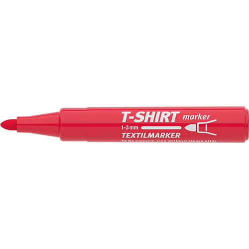Textilmarker Ico T-Shirt piros 2 Textilmarker Ico T-Shirt piros - Image 2