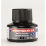 Tinta utántöltő táblamarkerhez 25ml, Edding BTK25 fekete - Image 2