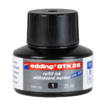 Tinta utántöltő táblamarkerhez 25ml, Edding BTK25 fekete - Image 3
