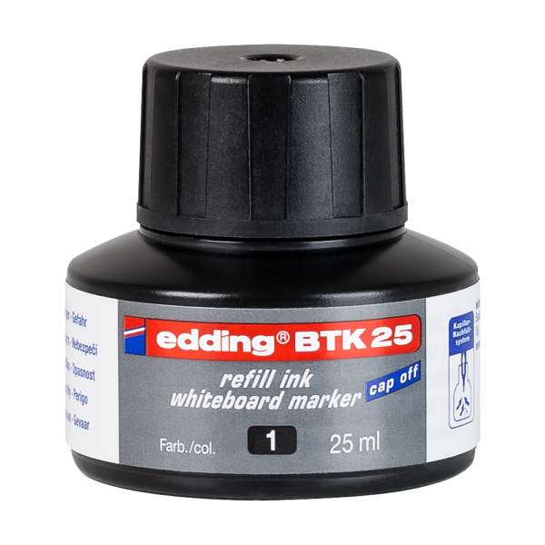 Tinta utantolto tablamarkerhez 25ml EDDING BTK25 fekete i67243