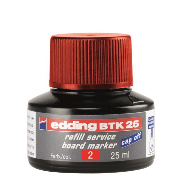 Tinta utantolto tablamarkerhez BTK25 piros 25ml EDDING i45236