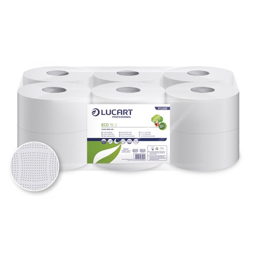 Toalettpapír Lucart Mini Jumbo 2 rétegű, reciklált 120 m 12 tekercs 1 Toalettpapír Lucart Mini Jumbo 2 rétegű, reciklált 120 m 12 tekercs