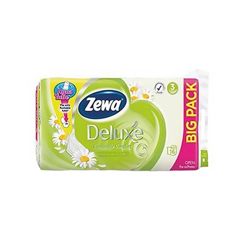 Toalettpapír Zewa Deluxe 3 rétegű 16 tekercses Camomile 2 Toalettpapír Zewa Deluxe 3 rétegű 16 tekercses Camomile - Image 2