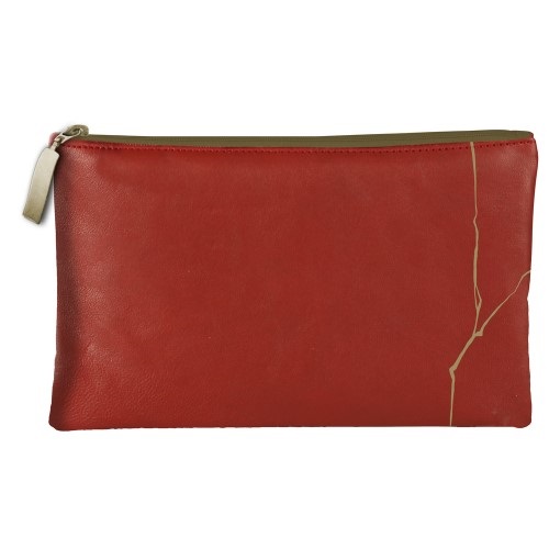 Tolltartó Clairefontaine Kenzo Takada Maiko 22x14 cm lapos, műbőr, piros 1 Tolltartó Clairefontaine Kenzo Takada Maiko 22x14 cm lapos, műbőr, piros