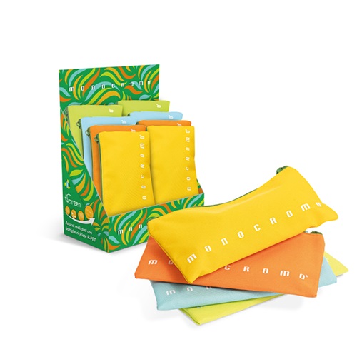 Tolltartó Pigna Monocromo Green szögletes textil display-ben 1 Tolltartó Pigna Monocromo Green szögletes textil display-ben