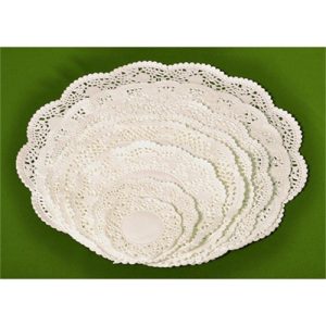 Tortacsipke kerek 32 cm fehér 100 db/csomag