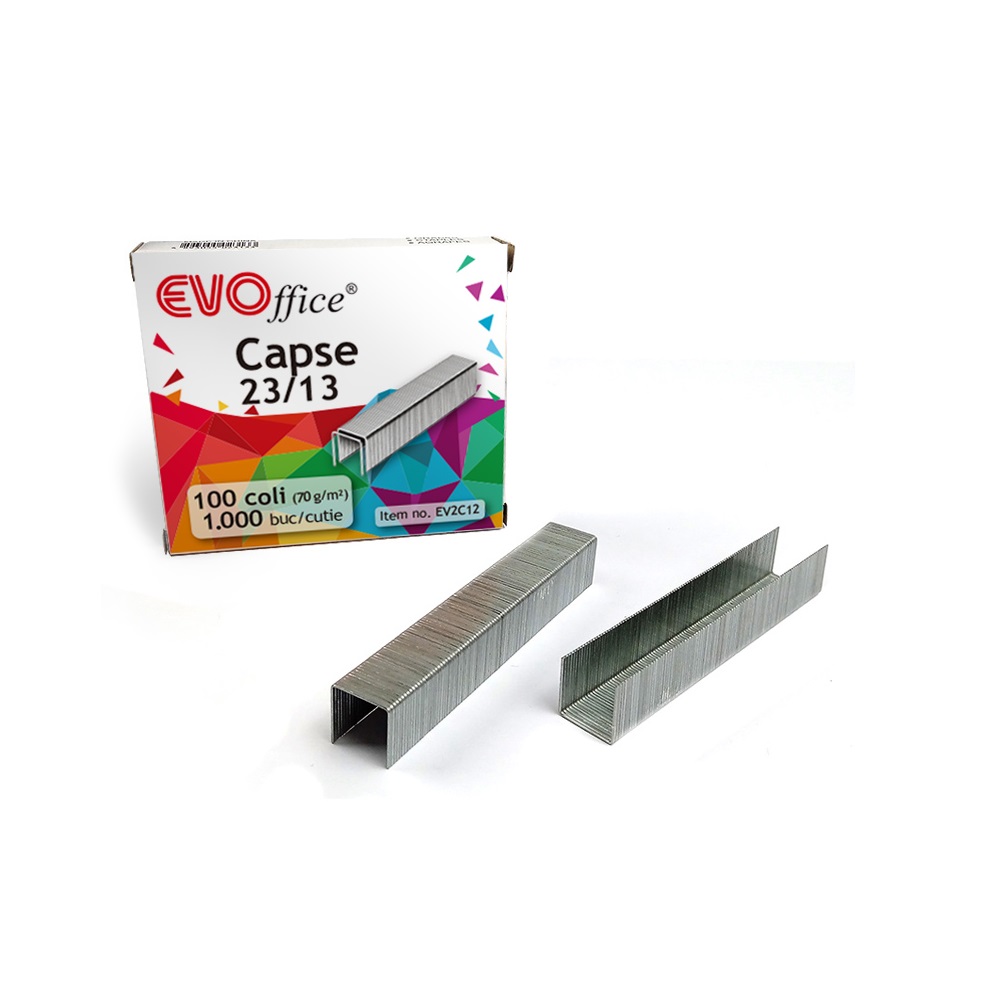 Tűzőkapocs 23/13 1000 db/doboz, EVOffice 1 Tűzőkapocs 23/13 1000 db/doboz, EVOffice