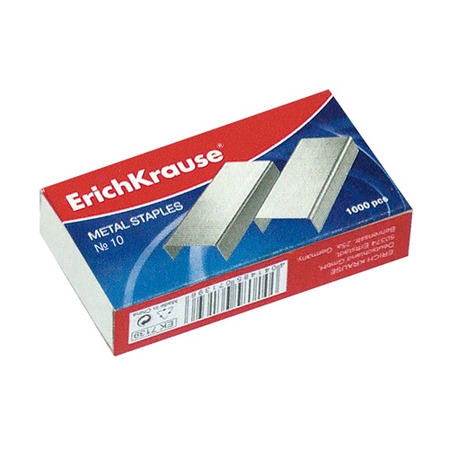 Tűzőkapocs ErichKrause No.10 1000 db/doboz 1 Tűzőkapocs ErichKrause No.10 1000 db/doboz