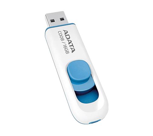 Pendrive, 16GB, USB 2.0, ADATA "C008", fehér 1 ADATA