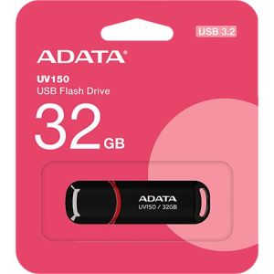 Pendrive, 32GB, USB 3.2 Gen1, ADATA "UV150", fekete
