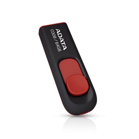 Pendrive, 64GB, USB 2.0, ADATA "C008", fekete 1 ADATA