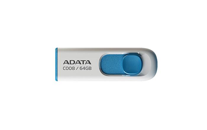 Pendrive, 64GB, USB 2.0, ADATA "C008", fehér 2 Pendrive, 64GB, USB 2.0, ADATA "C008", fehér