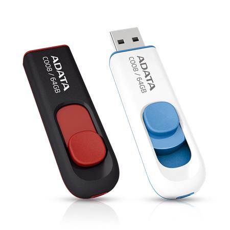 Pendrive, 64GB, USB 2.0, ADATA "C008", fehér 3 64 GB-os USB pendrive-ok