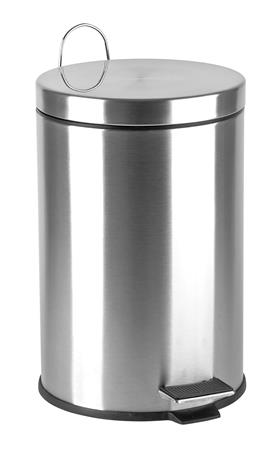 Pedálos szemetes, rozsdamentes acél, kivehető műanyag vödörrel, 12 liter 1 .