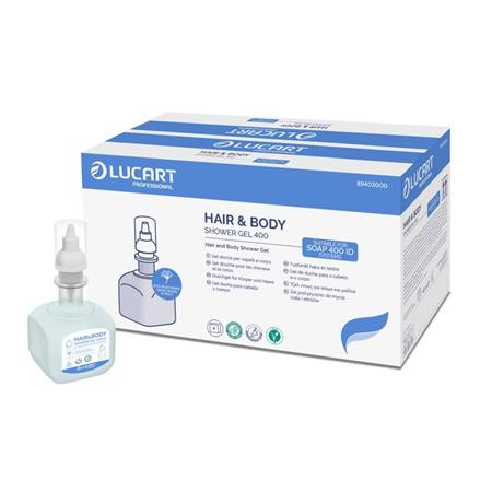 Tusfürdő és sampon, 0,4 l, LUCART "Hair&Body", gingko bilobával 1 LUCART