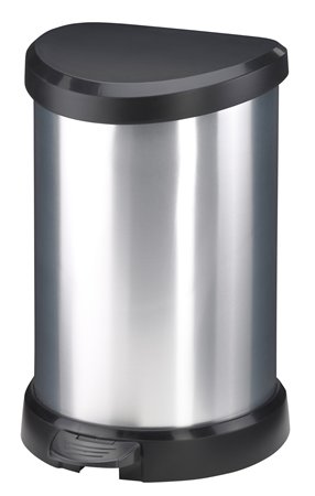 Pedálos szemetes, fémhatású, 15 l, CURVER 1 CURVER