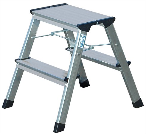 Fellépő, 2x2 lépcsőfok, alumínium, KRAUSE "Treppy" 2 Fellépő, 2x2 lépcsőfok, alumínium, KRAUSE "Treppy"