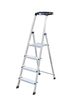 Állólétra, 4 lépcsőfokos, alumínium, Multigrip-system, KRAUSE "Secury" 1 KRAUSE