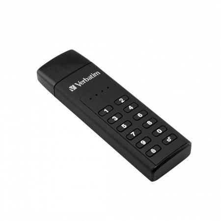Pendrive, 128GB, USB 3.2, titkosítás, 160/130Mb/s, VERBATIM "Keypad Secure" 2 Pendrive, 128GB, USB 3.2, titkosítás, 160/130Mb/s, VERBATIM "Keypad Secure"