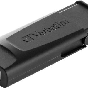 Pendrive, 128GB, USB 2.0, VERBATIM "Slider", fekete