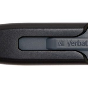 Pendrive, 256GB, USB 3.2, 80/25 MB/s, VERBATIM "V3", fekete-szürke
