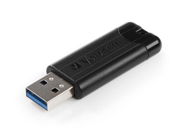Pendrive, 32GB, USB 3.2, VERBATIM "Pinstripe", fekete 3 32 GB-os USB pendrive-ok