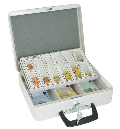 Pénzkazetta, 31,5x24,5x9,5 cm, WEDO" EUROPA", fehér 1 WEDO