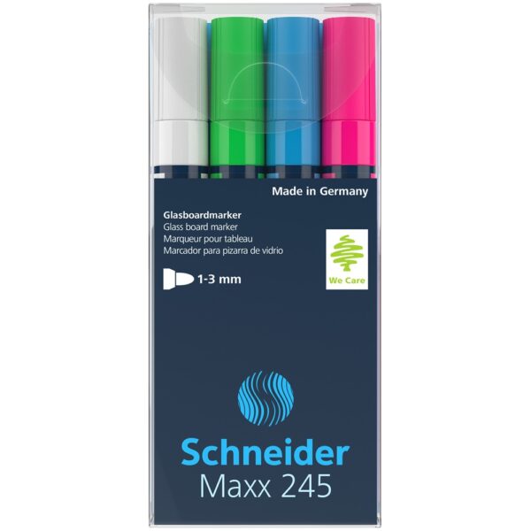 Uvegtabla marker 1 3 mm 4 es keszlet SCHNEIDER Maxx 245 i122933