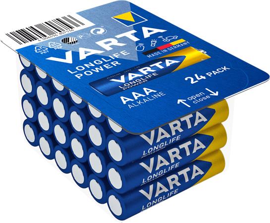 Elem, AAA mikro, 24 db, VARTA "Longlife Power" 1 VARTA