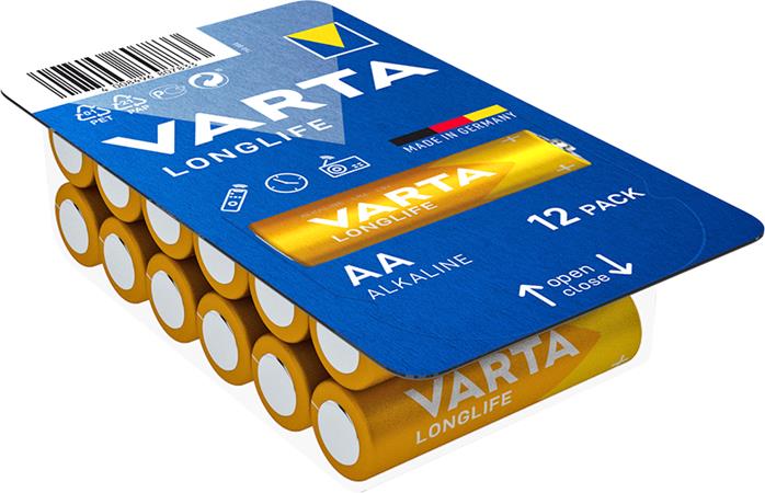 Elem, AA ceruza, 12 db, VARTA "Longlife" 1 VARTA