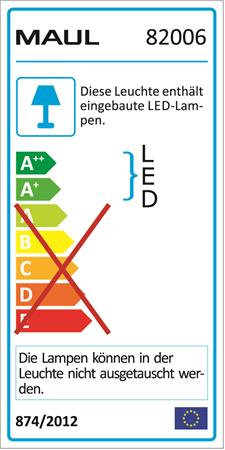 Asztali lámpa, LED, MAUL "Joy ", zöld 3 LED asztali lámpák