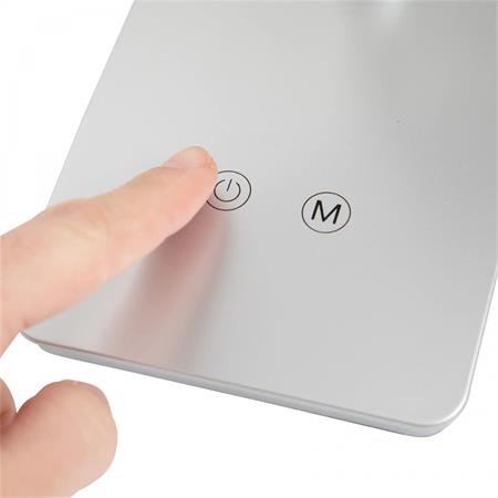 Asztali lámpa, LED, szabályozható, MAUL "Pearly colour vario", ezüst 3 LED asztali lámpák