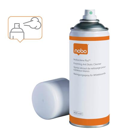 Tisztító aerosol spray fehértáblához 400 ml, NOBO "Clene Plus" 2 Tisztító aerosol spray fehértáblához 400 ml, NOBO "Clene Plus"