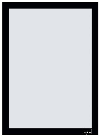 Posztertábla, fali, A4 méret, műanyag keret, 2 db, NOBO, fekete 1 NOBO