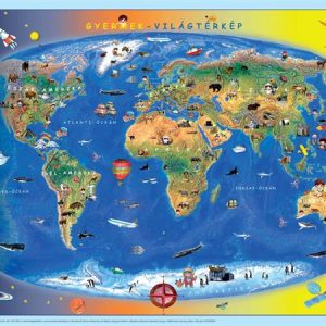 Könyökalátét, kétoldalas, STIEFEL "Föld országai/Gyermek-világtérkép"