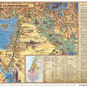 Könyökalátét, kétoldalas, A3, STIEFEL "Katolikus egyházi év és Újszövetség térképe / Ószövetség"