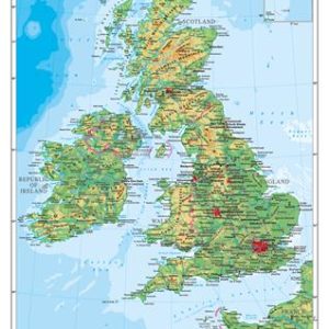 Könyökalátét, kétoldalas, A3, STIEFEL "The English Alphabet/Great-Britain"