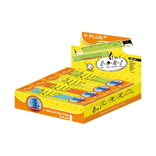 Vonalzó 20 cm ceruzával és hegyezővel 2 Vonalzó 20 cm ceruzával és hegyezővel - Image 2