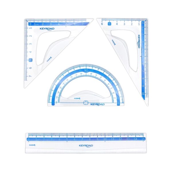 Vonalzo keszlet 15 cm 4 dbbliszter Keyroad i498931